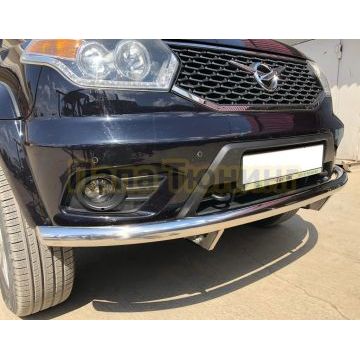 Защита переднего бампера d60 для УАЗ Патриот 2015-2017