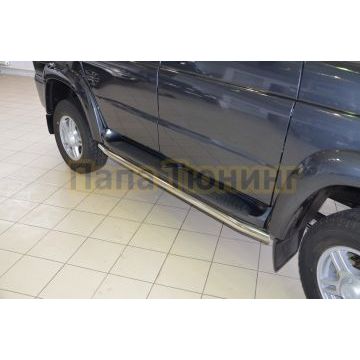 Защита штатного порога d53 для УАЗ Патриот 2014-2017
