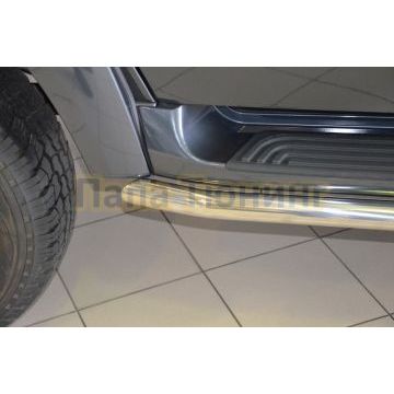 Защита штатного порога d53 для УАЗ Патриот 2014-2017