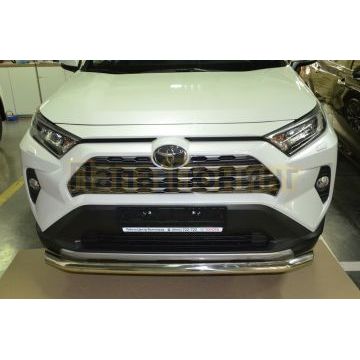 Защита переднего бампера (радиус) d60 для Toyota RAV4 2019-