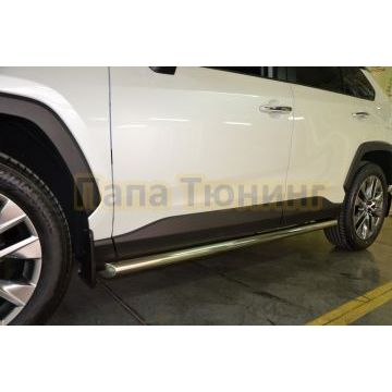 Защита штатного порога d60 для Toyota RAV4 2019-