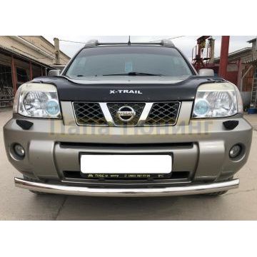 Защита переднего бампера d60 для Nissan X-trail 2001-2007 (Т31)