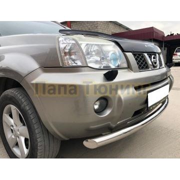 Защита переднего бампера d60 для Nissan X-trail 2001-2007 (Т31)