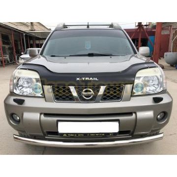Защита переднего бампера d60 для Nissan X-trail 2001-2007 (Т31)