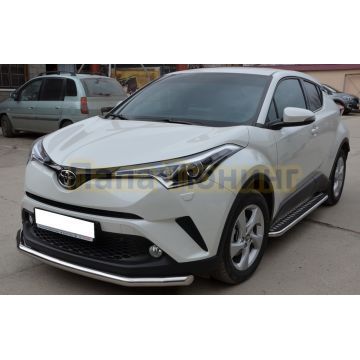 Защита переднего бампера d60 для Toyota C-HR 2018-