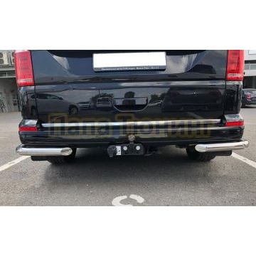 Защита заднего бампера угловая d60 для Volkswagen T6 2020-