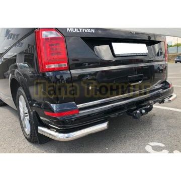 Защита заднего бампера угловая d60 для Volkswagen T6 2015-2020