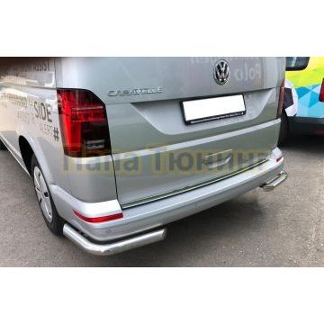 Защита заднего бампера угловая d60 для Volkswagen T6 2020-
