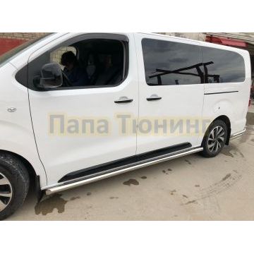 Защита штатного порога d60 для Citroen SpaceTourer 2018-