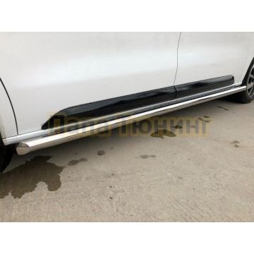 Защита штатного порога d60 для Citroen SpaceTourer 2018-