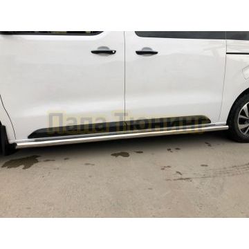 Защита штатного порога d60 для Citroen SpaceTourer 2018-