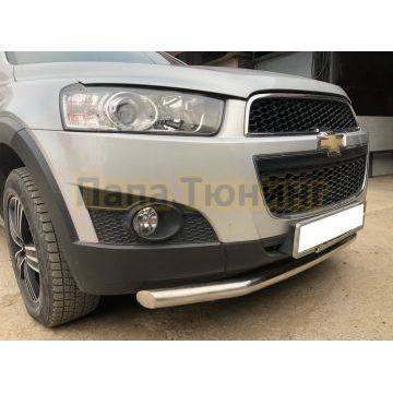 Защита переднего бампера d60 для Chevrolet Captiva 2011-2013