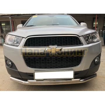 Защита переднего бампера d60/42 для Chevrolet Captiva 2011-2013