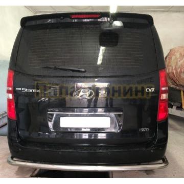 Защита заднего бампера угловая большая d60 для Hyundai H-1 Grand Starex 2015-2018