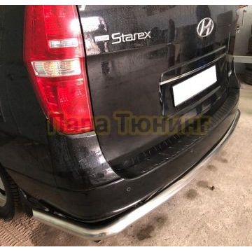Защита заднего бампера угловая большая d60 для Hyundai H-1 Grand Starex 2015-2018