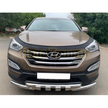 Защита переднего бампера G d60/60 для Hyundai Santa Fe 2012-2016