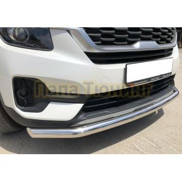 Защита переднего бампера d60 для Kia Seltos 2020-