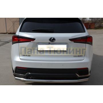 Защита заднего бампера d60 для Lexus NX200/NX300 2017-