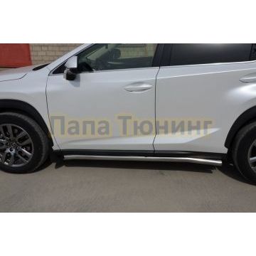 Защита штатного порога d60 для Lexus NX200/NX300 2017-
