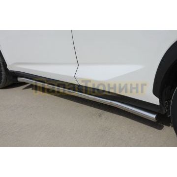 Защита штатного порога d60 для Lexus NX200/NX300 2017-