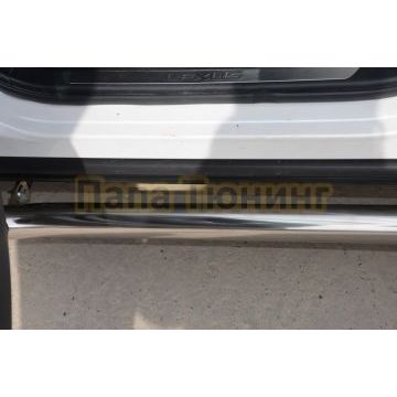 Защита штатного порога d60 для Lexus NX200/NX300 2017-