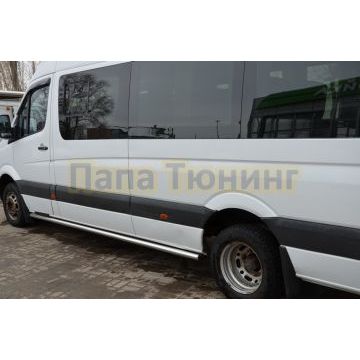 Защита штатного порога d60 для Mercedes-Benz Sprinter 2012-2017