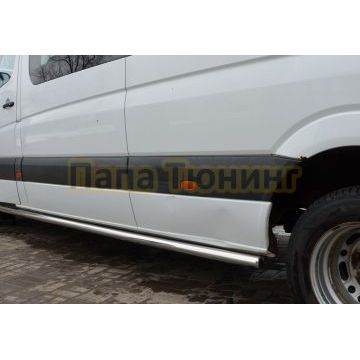 Защита штатного порога d60 для Mercedes-Benz Sprinter 2012-2017