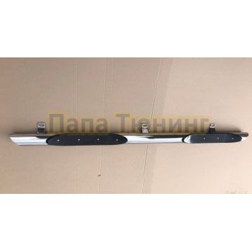 Пороги труба с проступью d76 для Mitsubishi Pajero Sport 1998-2007