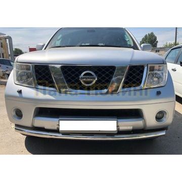 Защита переднего бампера d60 для Nissan Pathfinder 2004-2010