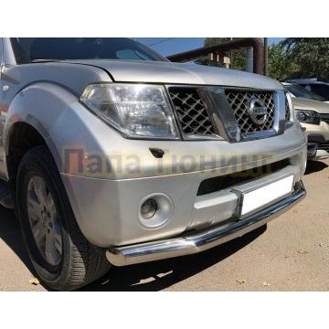 Защита переднего бампера d76 для Nissan Pathfinder 2004-2010
