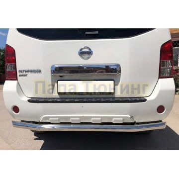 Защита заднего бампера d60 для Nissan Pathfinder 2004-2010