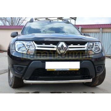 Защита переднего бампера d60 для Renault Duster 2015-2021