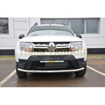Защита переднего бампера d60 для Renault Duster 2015-2021