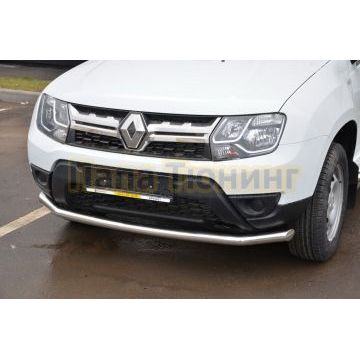 Защита переднего бампера d60 для Renault Duster 2015-2021