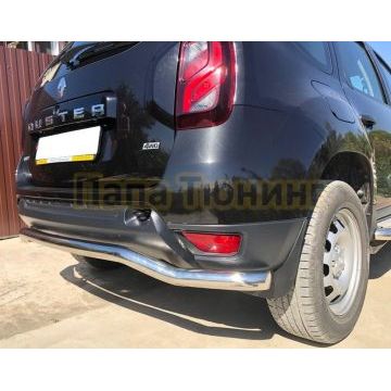 Защита заднего бампера волна d53 для Renault Duster 2015-2021