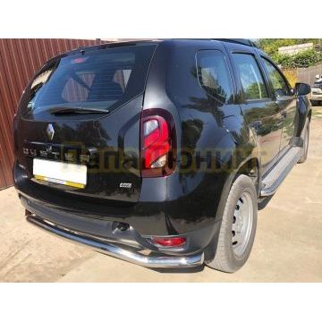 Защита заднего бампера волна d53 для Renault Duster 2015-2021