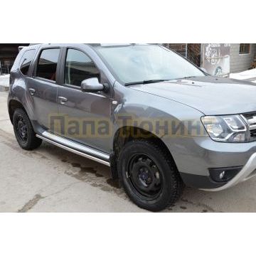 Защита штатного порога d42 для Renault Duster 2015-2021 Защита штатного порога d42 для Renault Duster 2015-2021