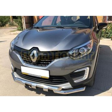 Защита переднего бампера G d60/60 для Renault Kaptur 2017-2020