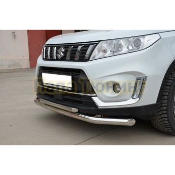 Защита переднего бампера двойная d60/42 для Suzuki Vitara 2019-