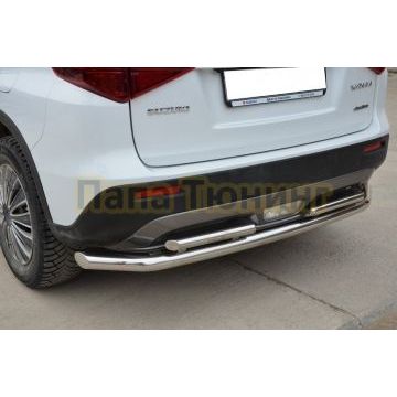 Защита заднего бампера двойная d60/42 для Suzuki Vitara 2019-