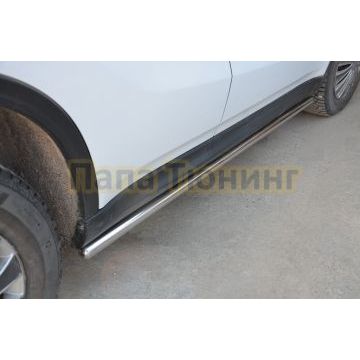 Защита штатного порога труба d42 для Suzuki Vitara 2019-
