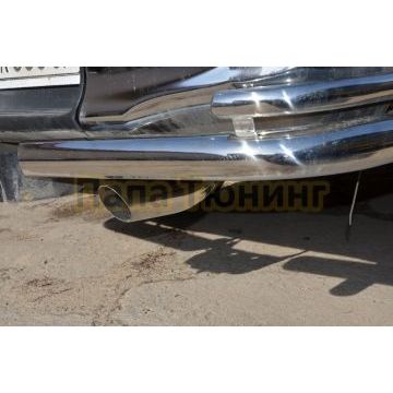 Насадка на глушитель Папа Тюнинг d76/76 для Toyota Hilux 2021-