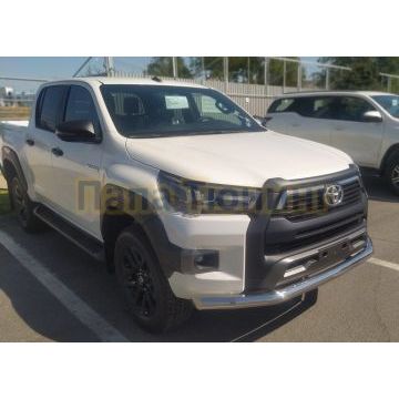 Защита переднего бампера d76 для Toyota Hilux Exclusive Black 2018-