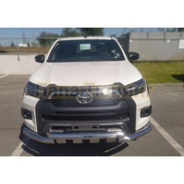 Защита переднего бампера (G) d76 для Toyota Hilux Exclusive Black 2018-