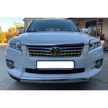 Защита переднего бампера d75x42овал для Toyota RAV4 2010-2012