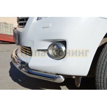 Защита переднего бампера двойная с перемычками d60/42 для Toyota RAV4 2010-2012