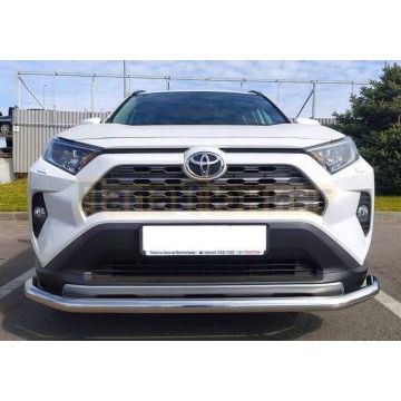 Защита переднего бампера с двумя подгибами d60 для Toyota RAV4 2019-