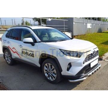 Защита переднего бампера (G) с двумя подгибами d60 для Toyota RAV4 2019-