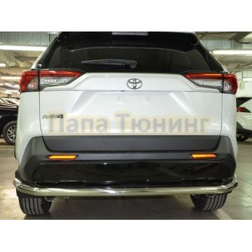 Защита заднего бампера угловая большая d60 для Toyota RAV4 2019-