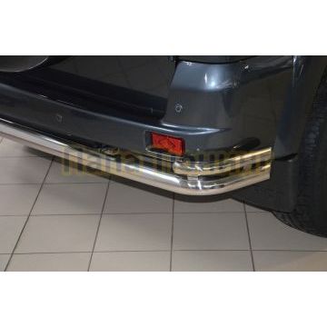 Защита заднего бампера угловая большая d60/42 для УАЗ Патриот 2014-2017